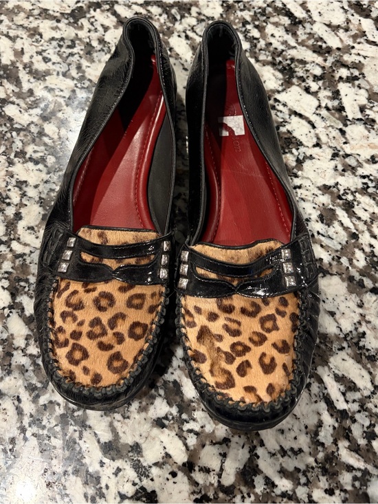 Brighton Shoes - BRIGHTON Mohawk Leopard Print Calf Hair Loafers